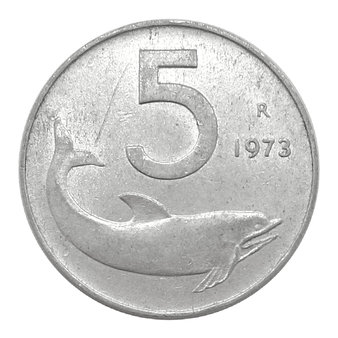 5 lire Delfino 1973-1988