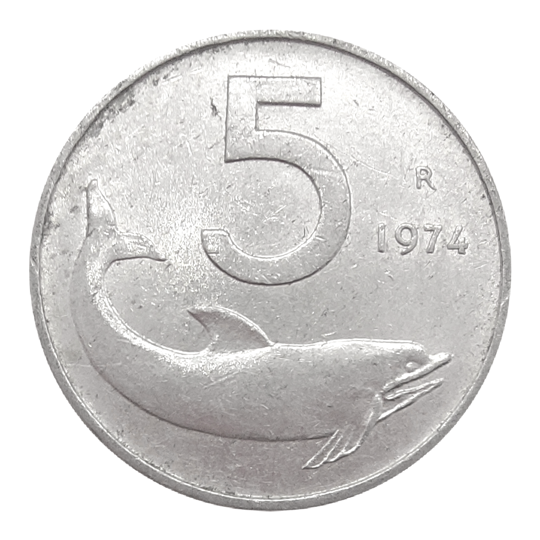 5 lire Delfino 1973-1988