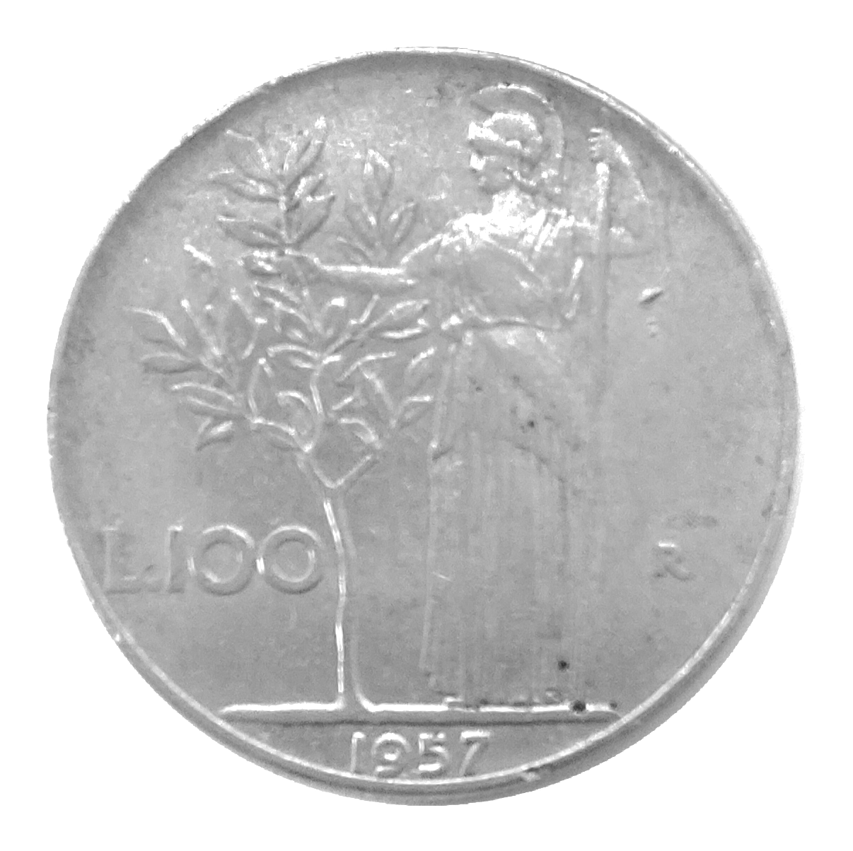 100 lire Minerva (27,8 mm) 1956-1967