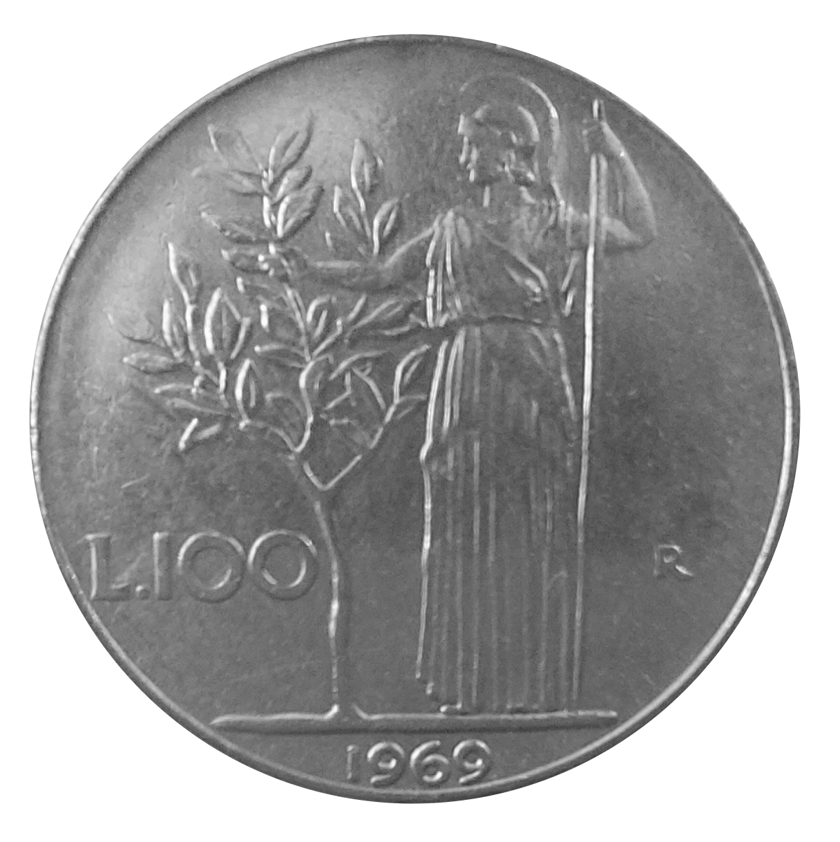 100 lire Minerva (27,8 mm) 1968-1977