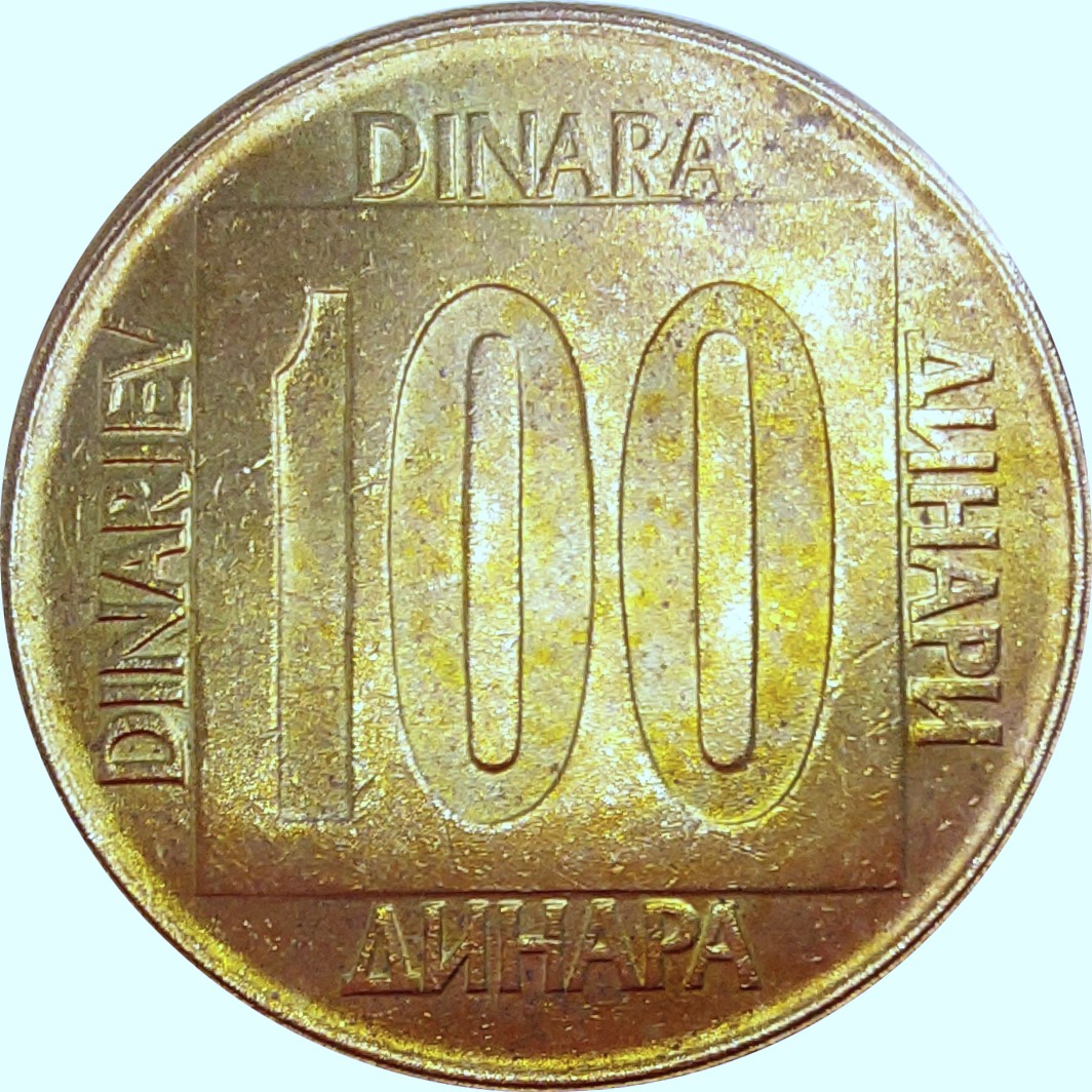 100 Dinari Repubblica Socialista Federale