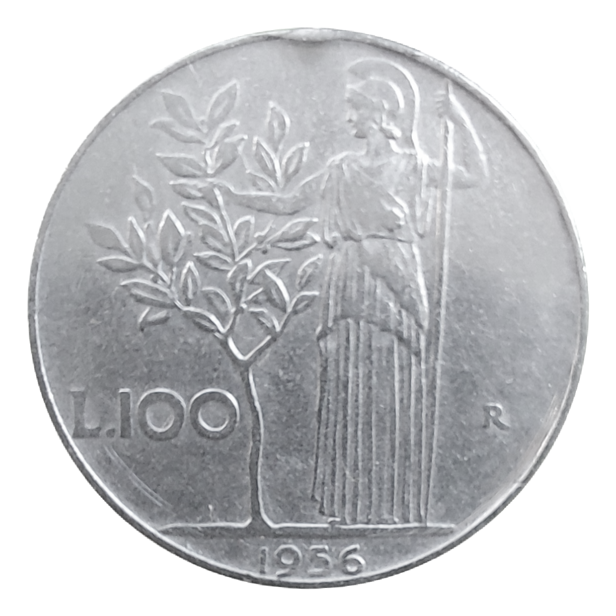 100 lire Minerva (27,8 mm) 1956-1967