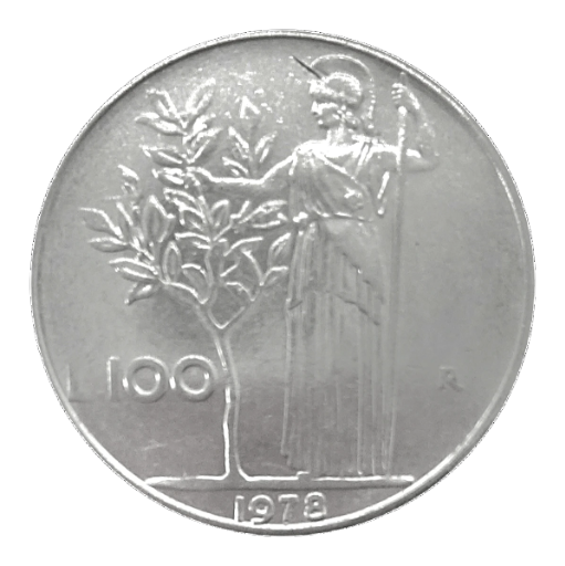 100 lire Minerva (27,8 mm) 1978-1989