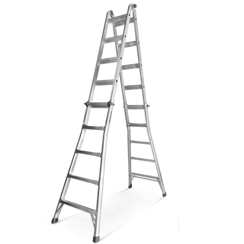Mastercraft Grade 1A Aluminum Multi-Task Ladder, 21-ft, 300-lb