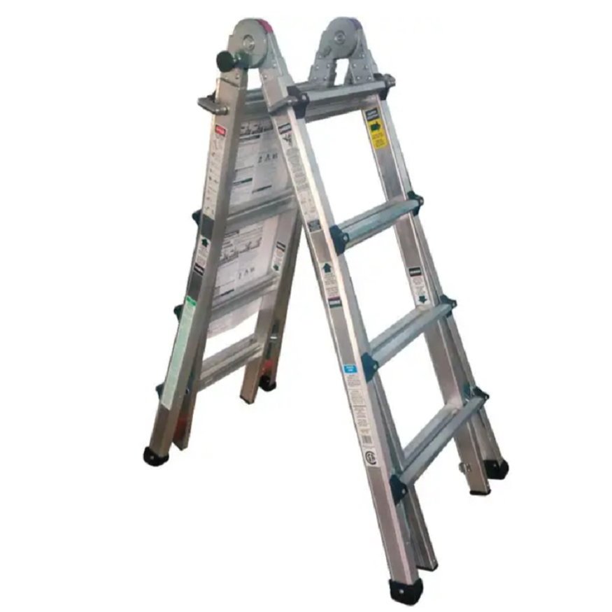 BENCHMARK 15' Aluminum Multi-Position Ladder - with Casters