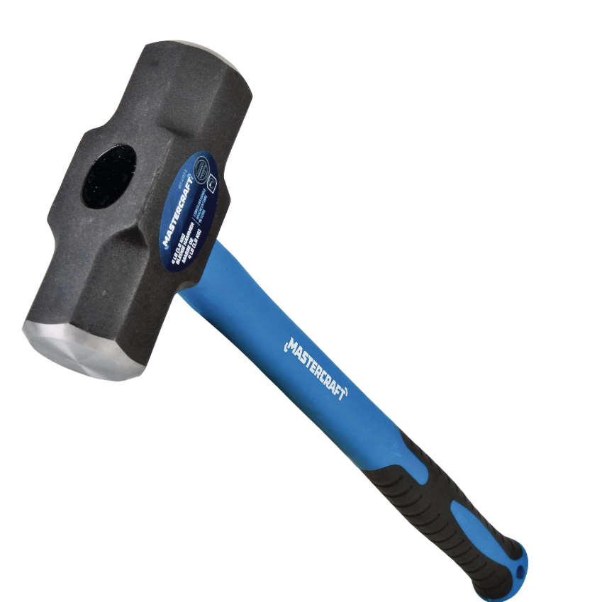 Mastercraft Fiberglass Sledge Hammer, 4-lb Head with 16-in Handle