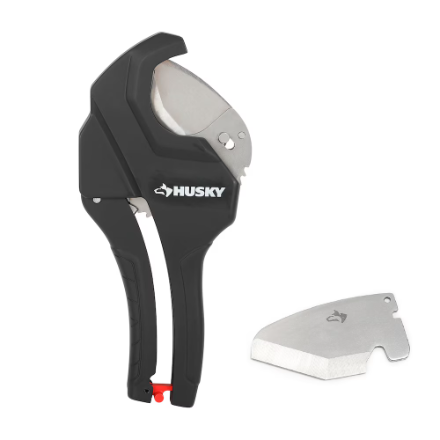 Husky 1-1/2 inch (40mm) Ratcheting ABS/PVC Cutter with Bonus Blade