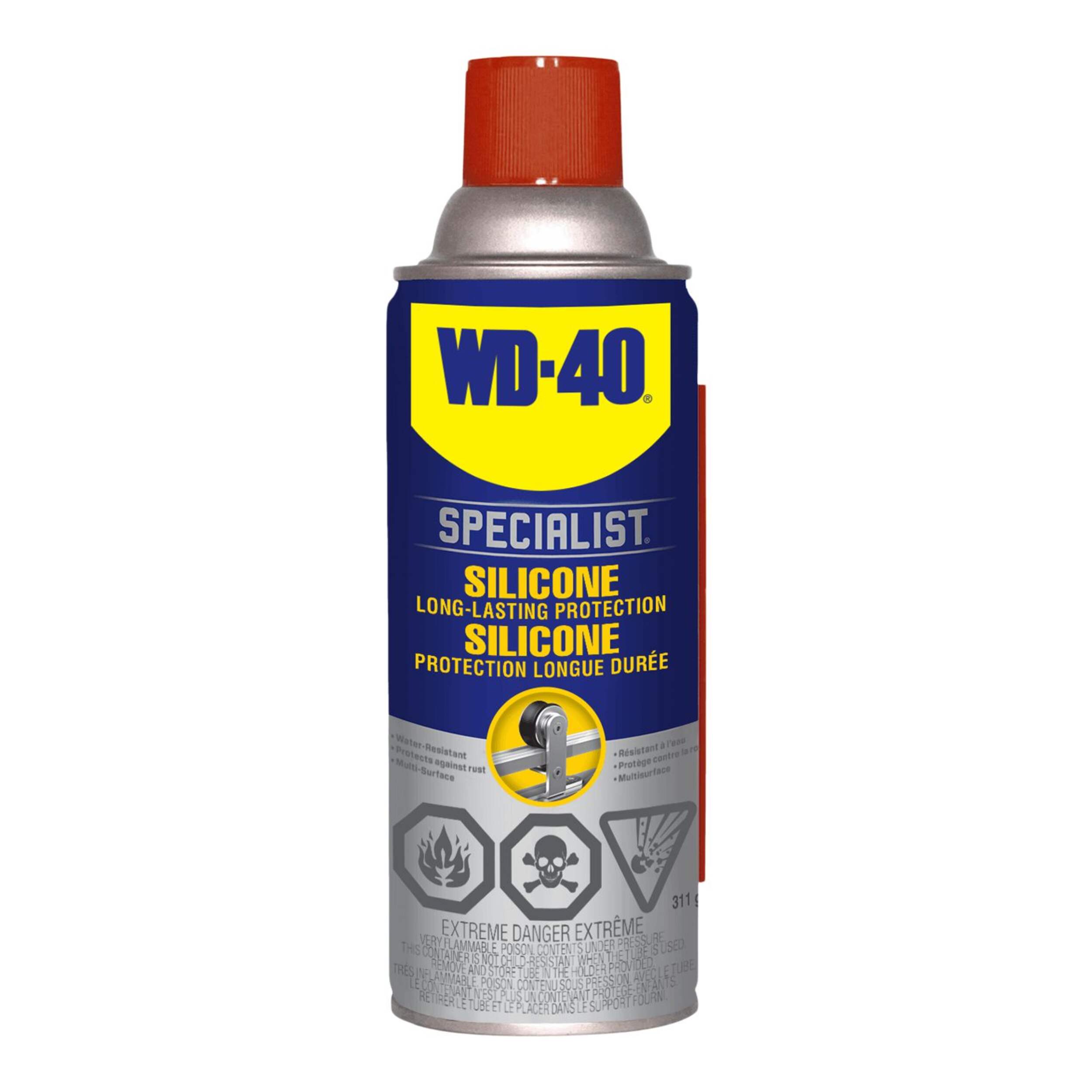 WD-40 Specialist 01079 Water- Resistant Silicone Lubricant, 311-g