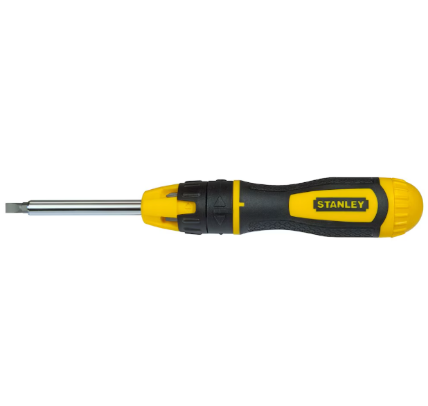 STANLEY 10-Piece Multi-Bit Ratcheting Screwdriver with Interchangeable Bits