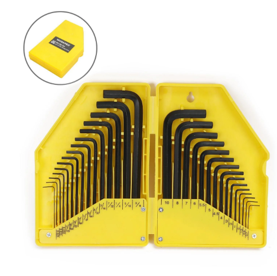 WorkPro Hex Key Set - 30 Piece, SAE & Metric