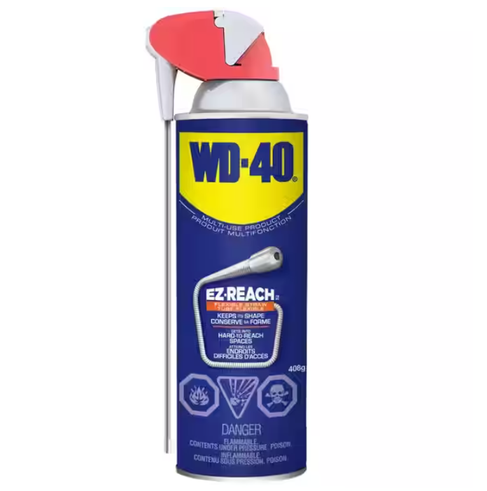 WD-40 Multi-Purpose Lubricant with EZ Reach Straw - 408 g