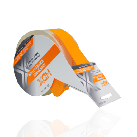 HDX Super Clear Packing Tape with Dispenser with Carboard Sleeve 1 Pack