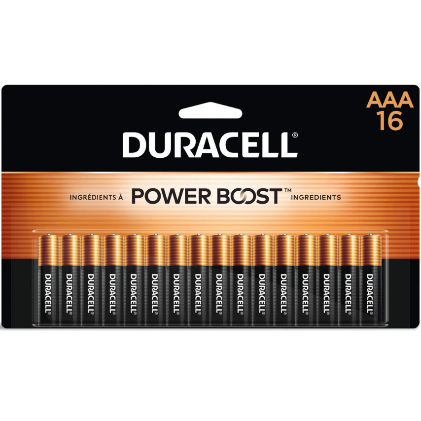 Duracell Coppertop AAA Batteries, Alkaline,16-pk