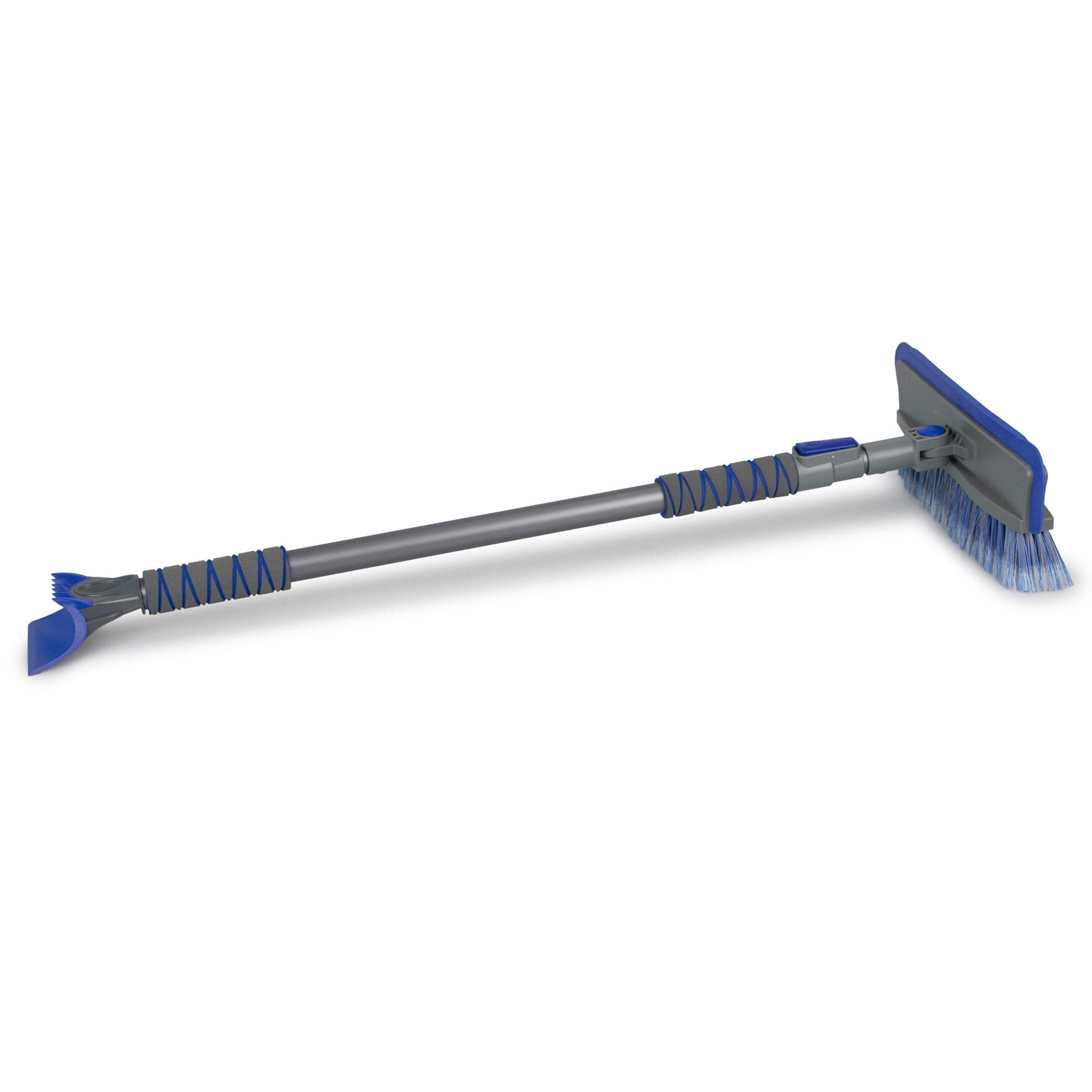 Certified Telescopic 3-in-1 Snow Brush with Ice Scraper & Squeegee, 61-in