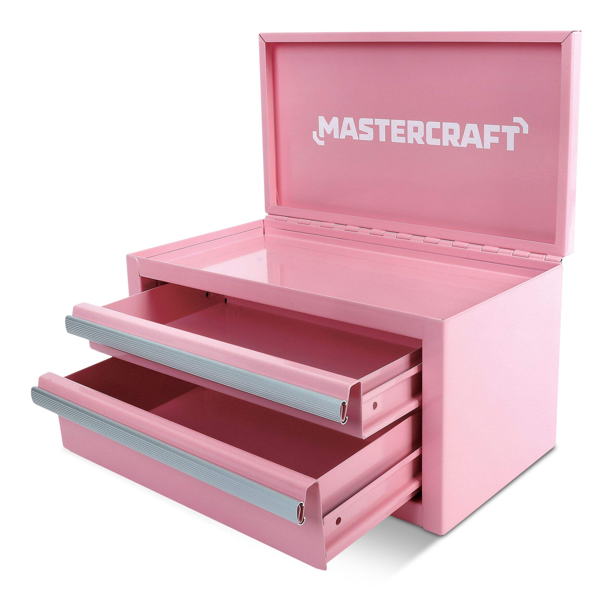 Mastercraft Mini Toolbox with 2 Drawers, Pink