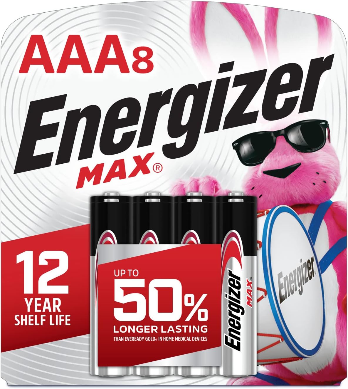 Energizer MAX AAA Batteries (8 Pack), Triple A Alkaline Batteries
