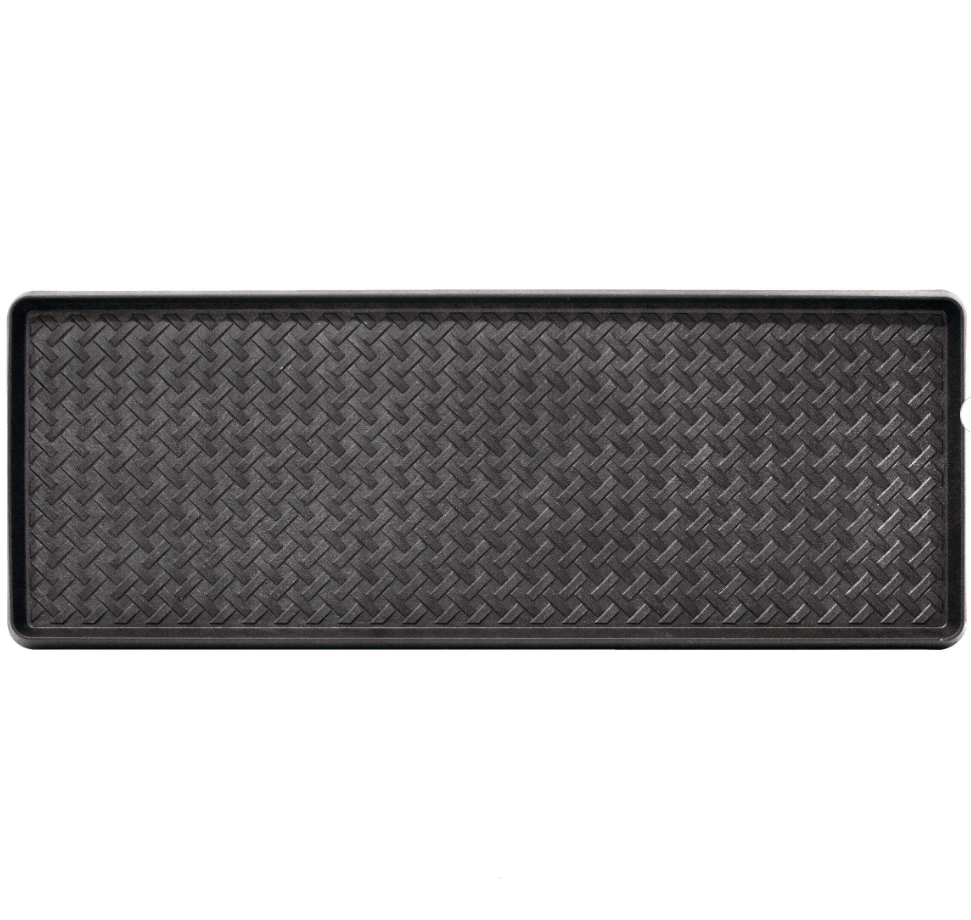 For Living Boot Tray, Black, 14-in x 38-in