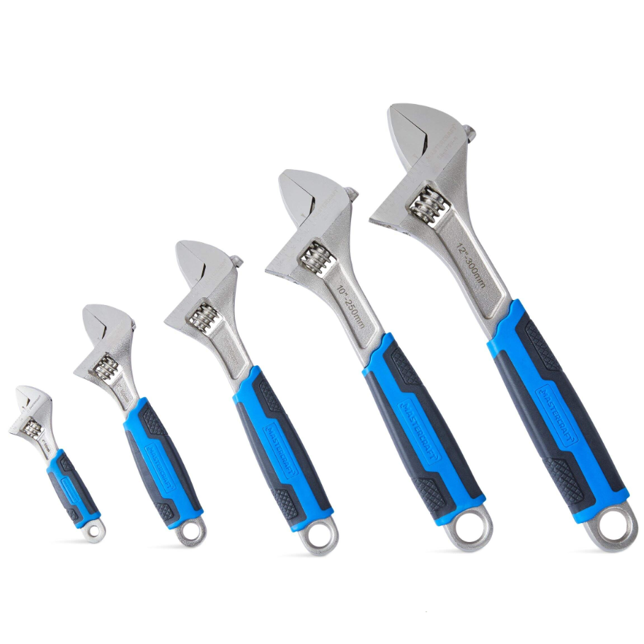 Mastercraft Adjustable Wrench Set, 5-pc