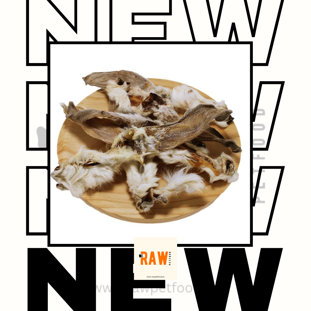 Dehydrated Rabbit Ears WITH Fur