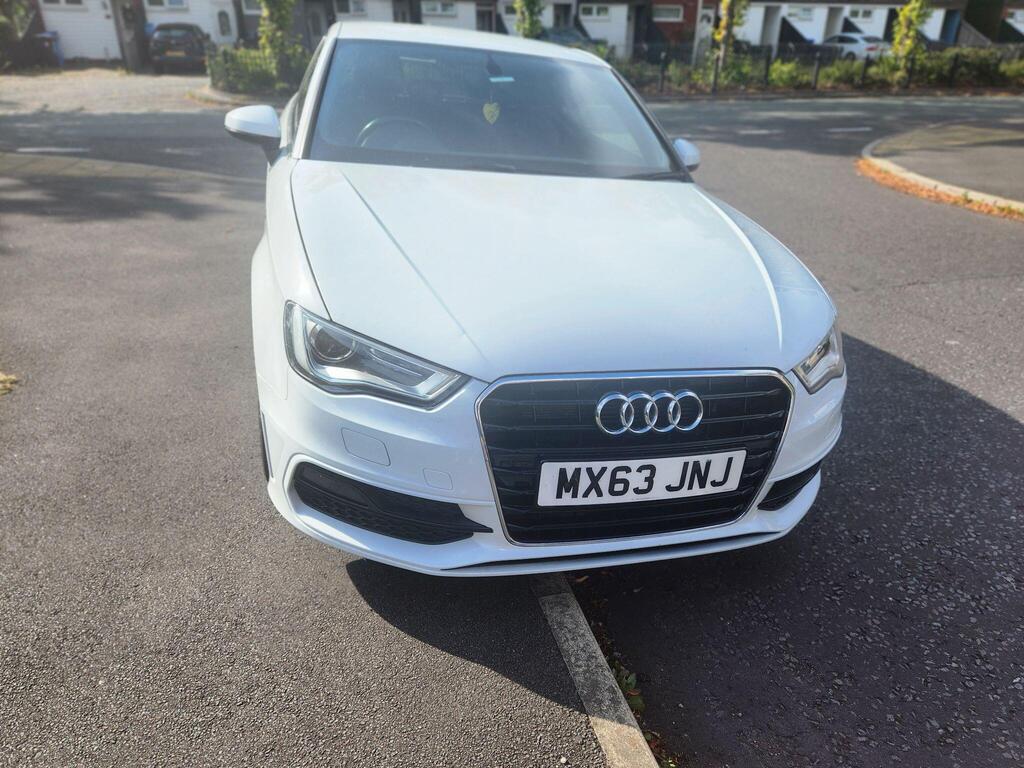 White Audi A3 S-line 3 door