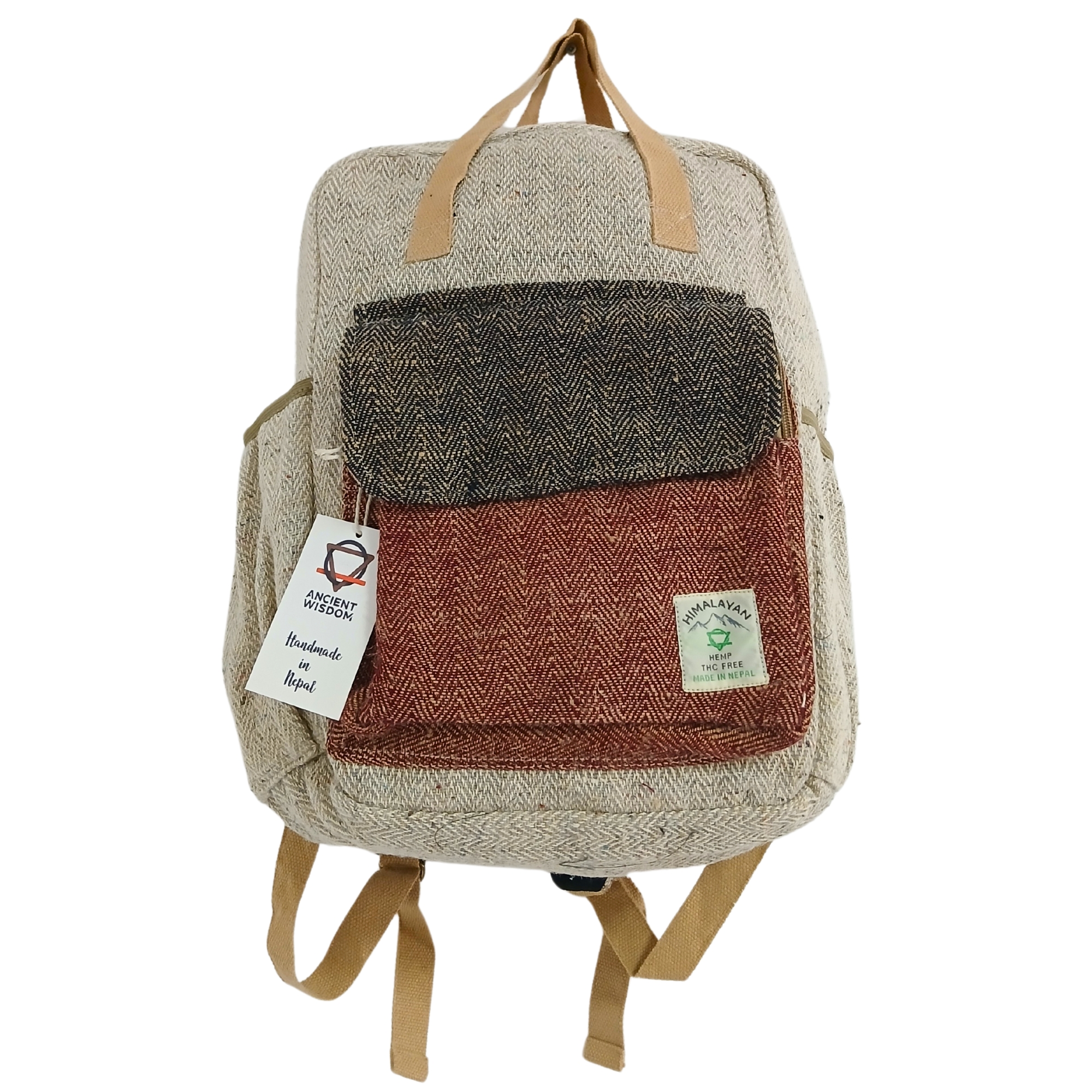 Himalayan Cotton & Hemp Backpack 39x27x12cm