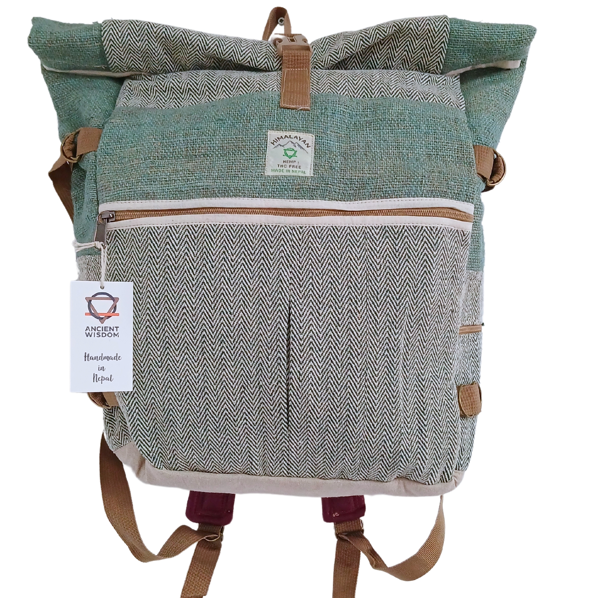 Hemp & Cotton Rolling Himalayan Backpack 53x31x14.5cm
