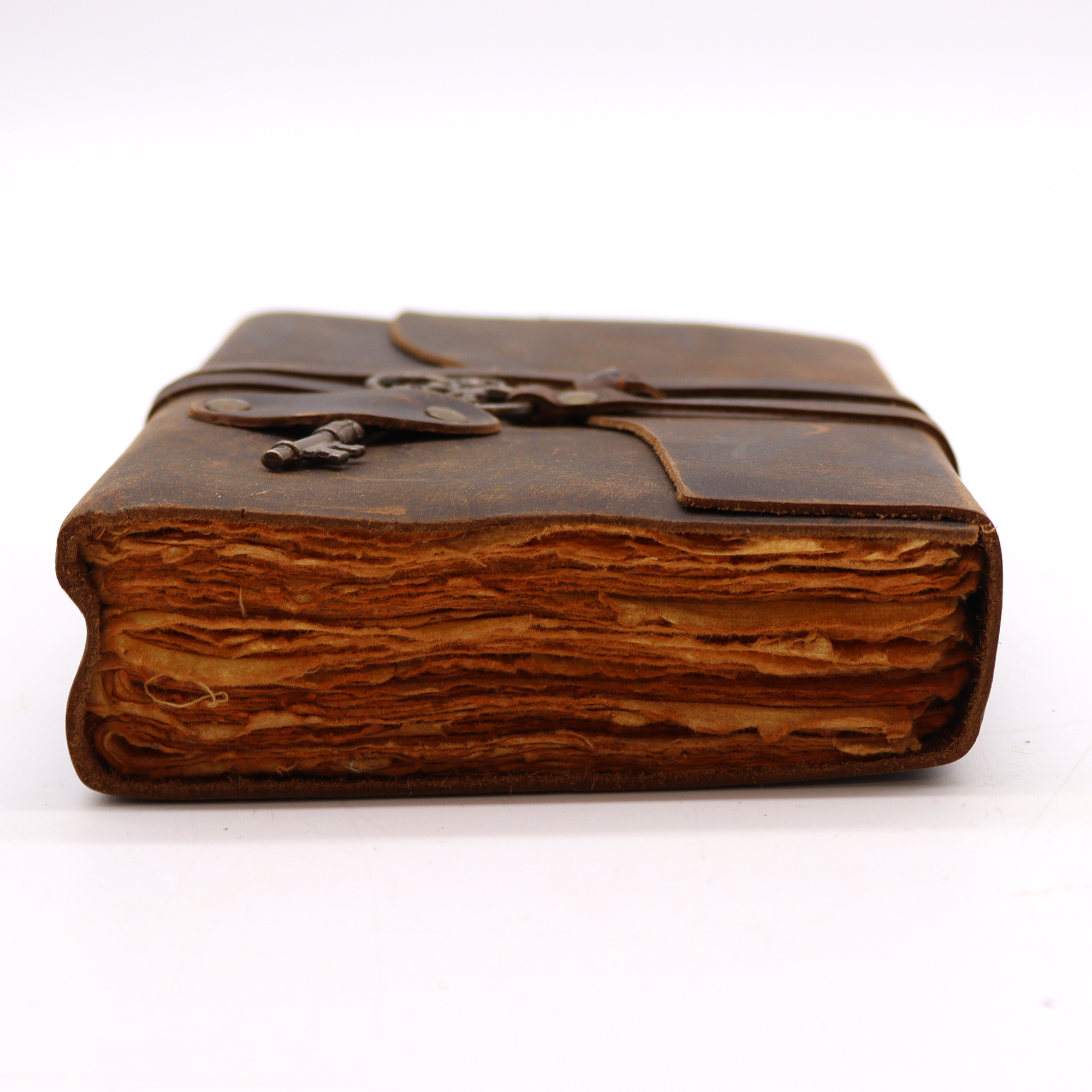 Vintage Oiled Leather Journal & Key