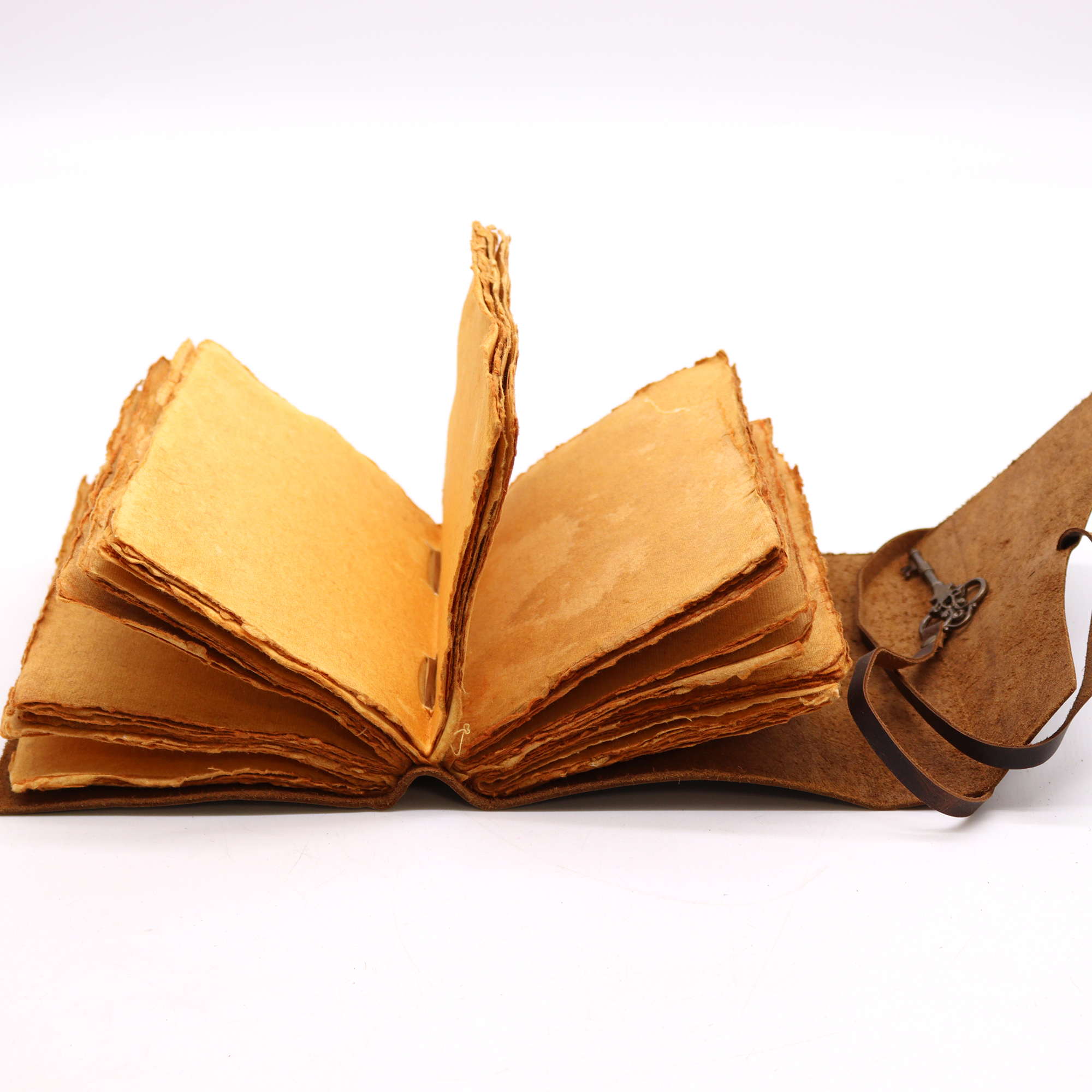 Vintage Oiled Leather Journal & Key