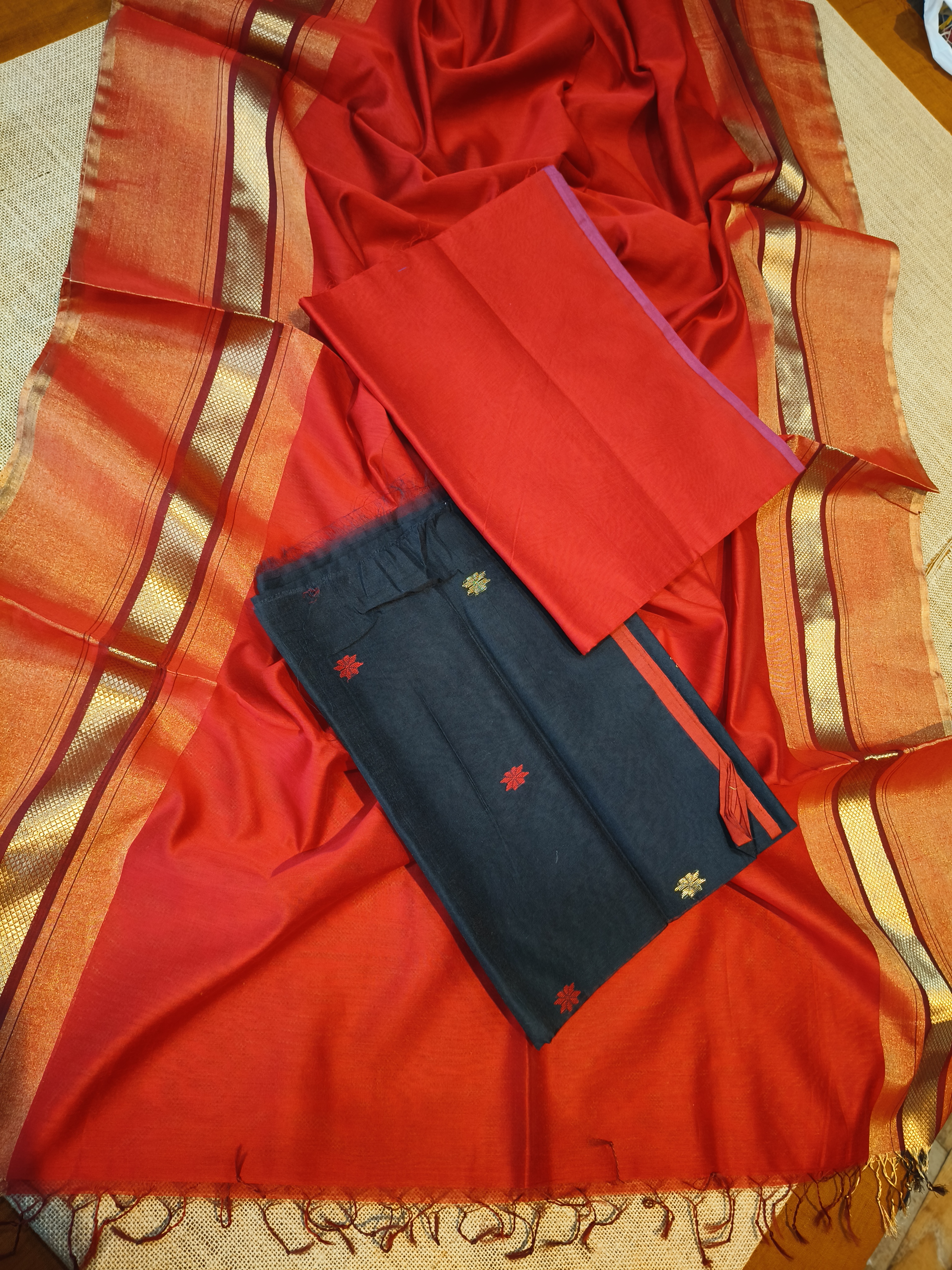 Maheshwari Handloom Suit 