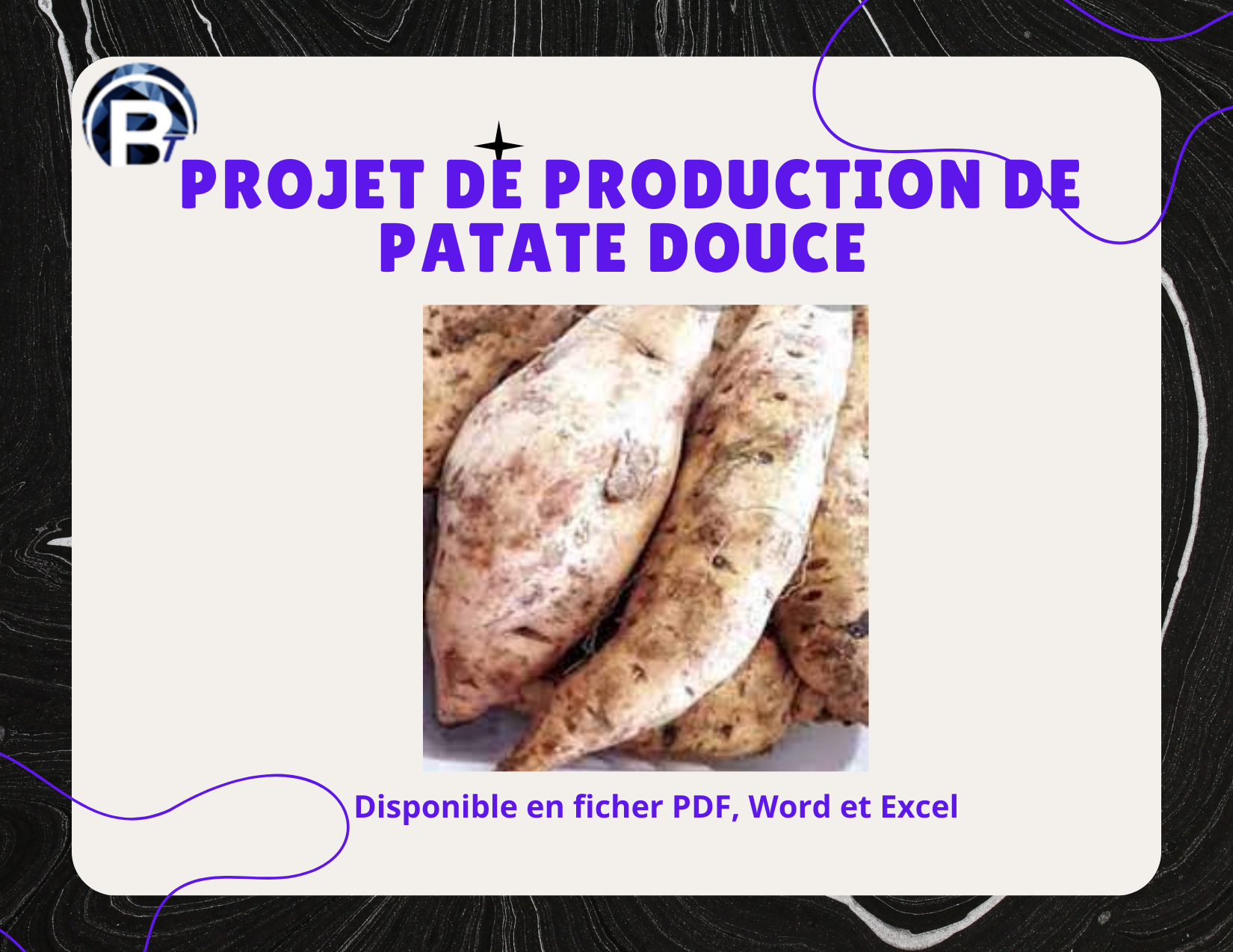 PRODUCTION DE PATATE DOUCE