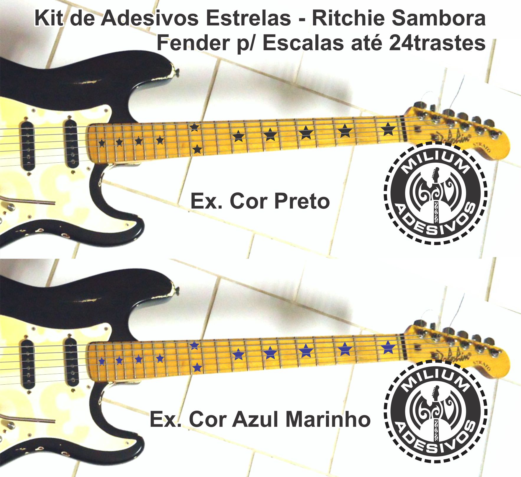 Adesivos Estrelas Fender