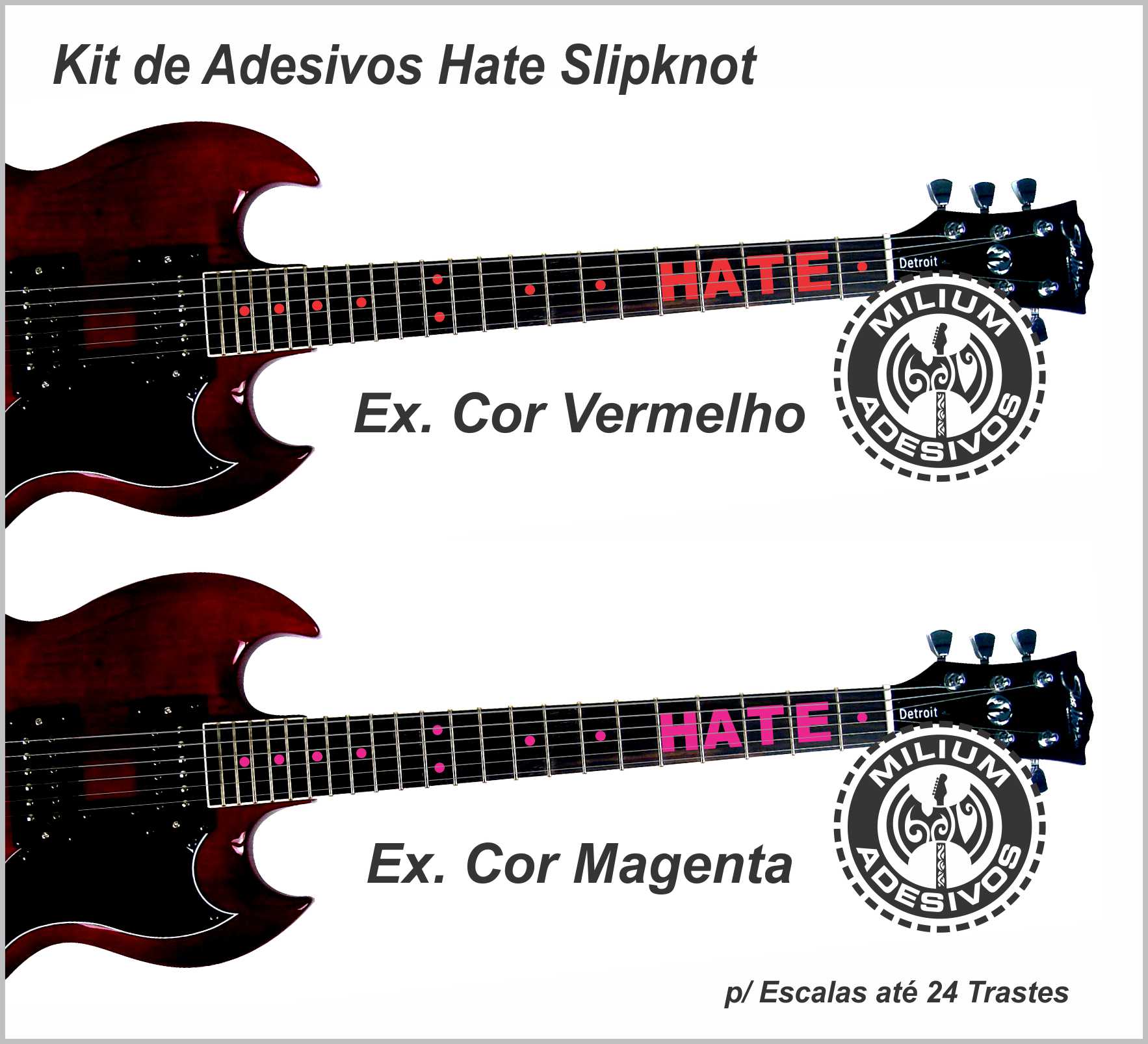 Adesivos HATE Slipknot