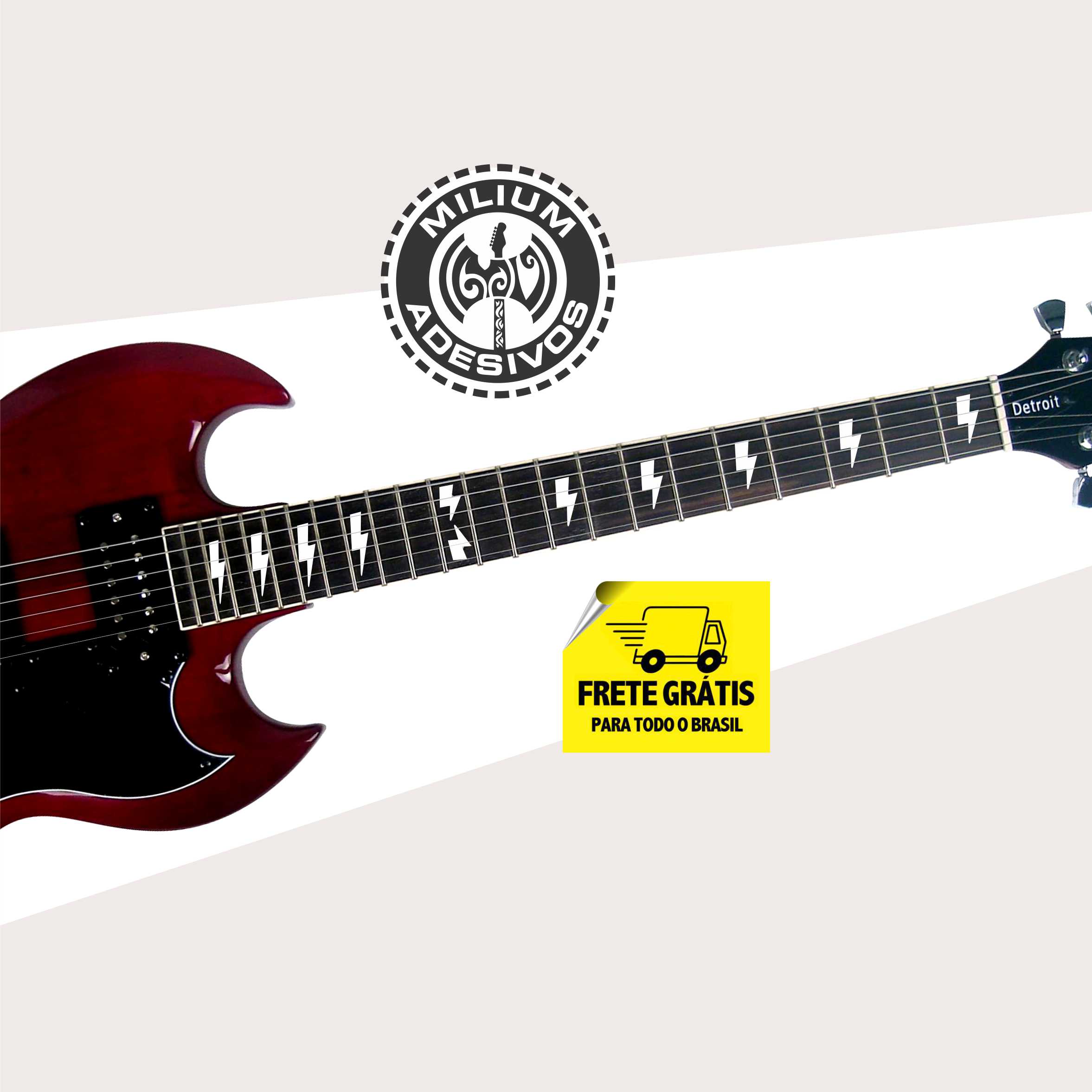 Adesivos Raios AC-DC Gibson