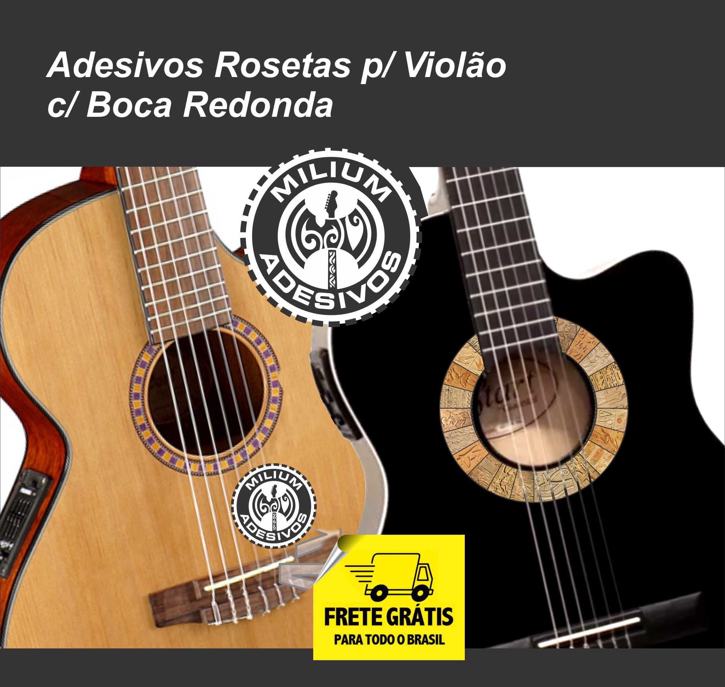 02 Adesivos Rosetas p/ Violão