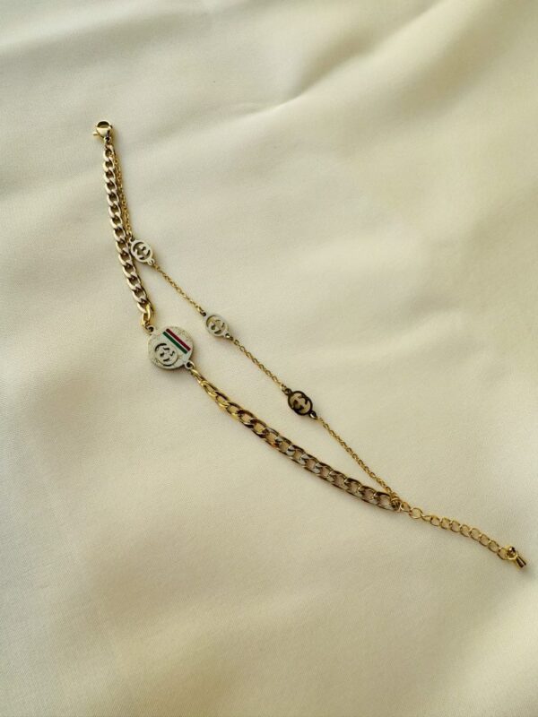 Elegant Gold-Tone Charm Bracelet