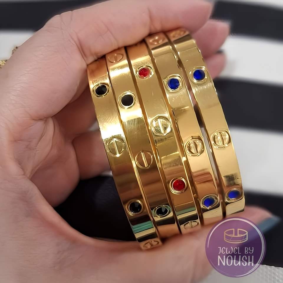 Multicolored Gemstone Bangles