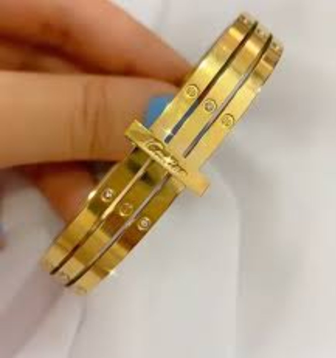 18K Gold-Plated Car tier-Inspired Bracelet