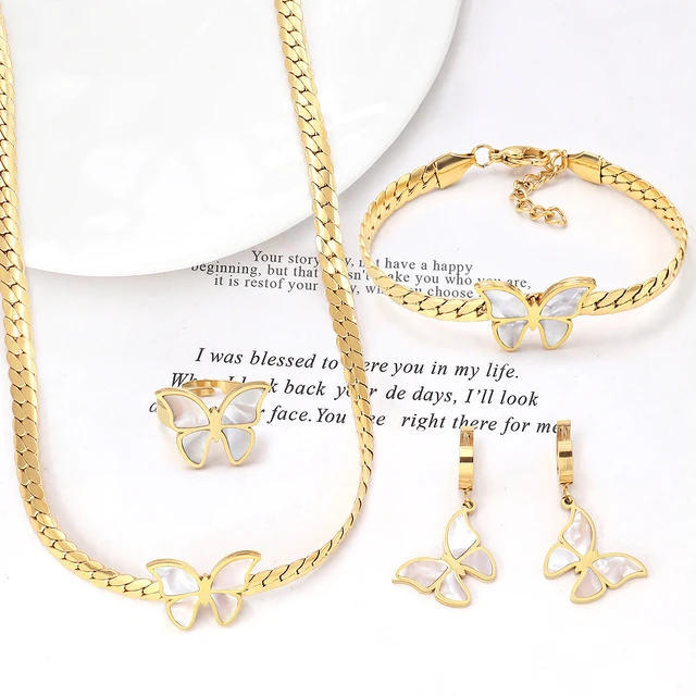 Butterfly Combo Luxury Jewelry Set
