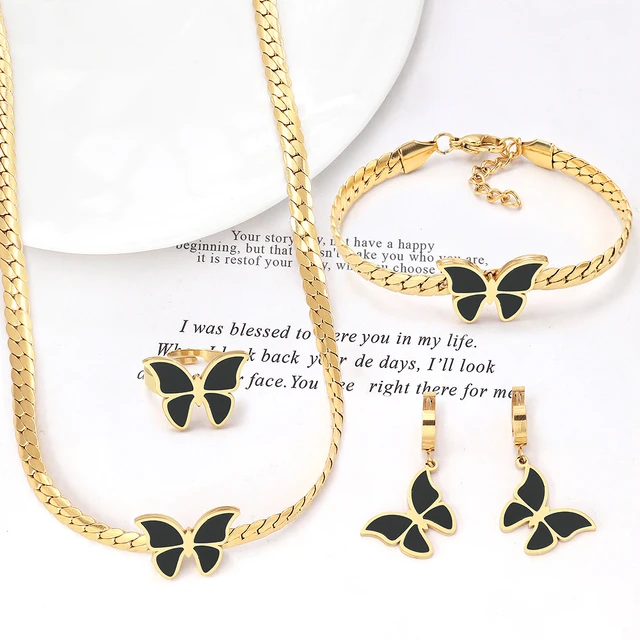 Butterfly Combo Luxury Jewelry Set