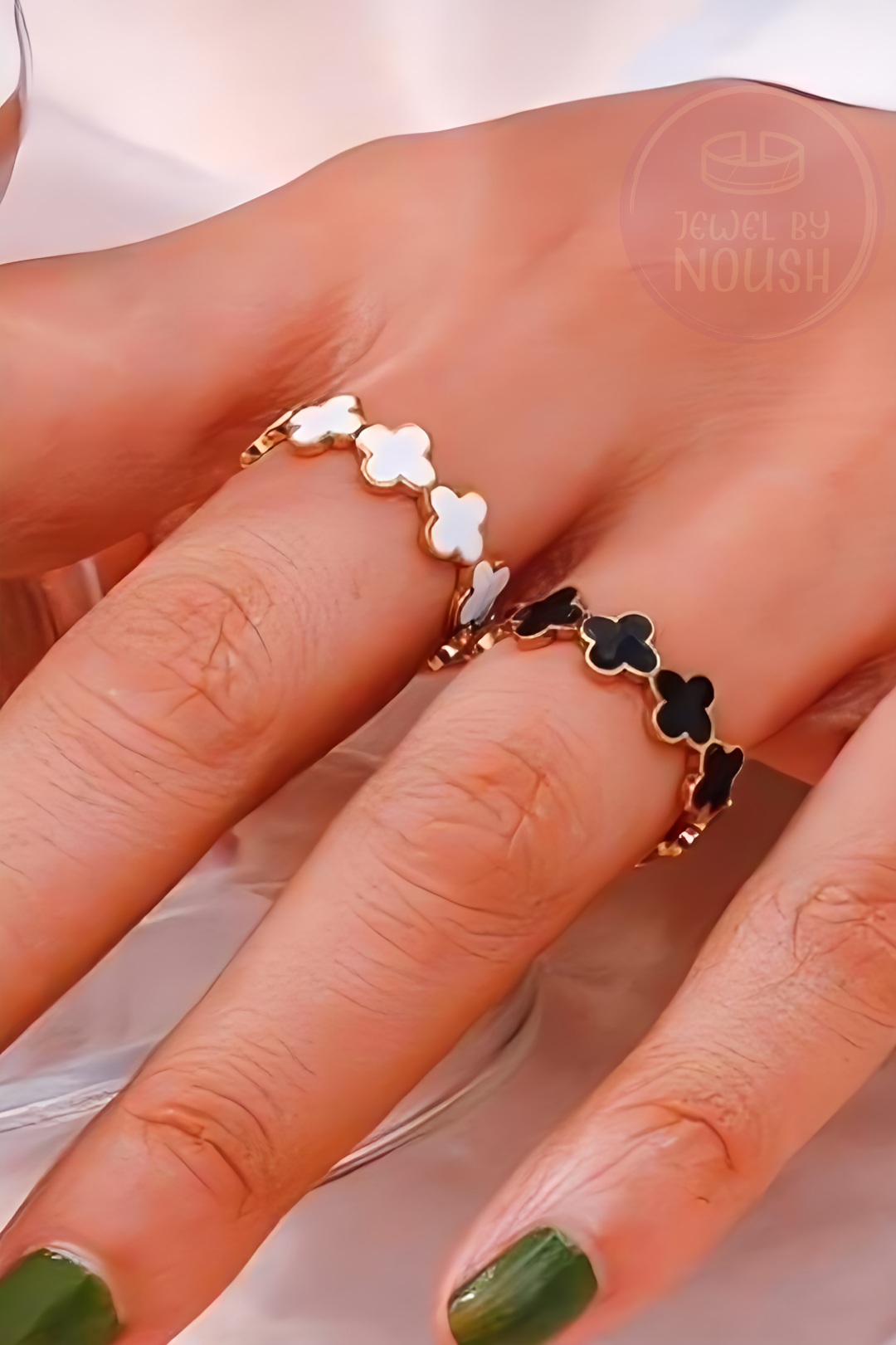 Elegent Mini Clover Rings 