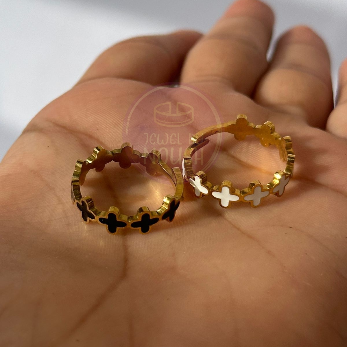 Elegent Mini Clover Rings 