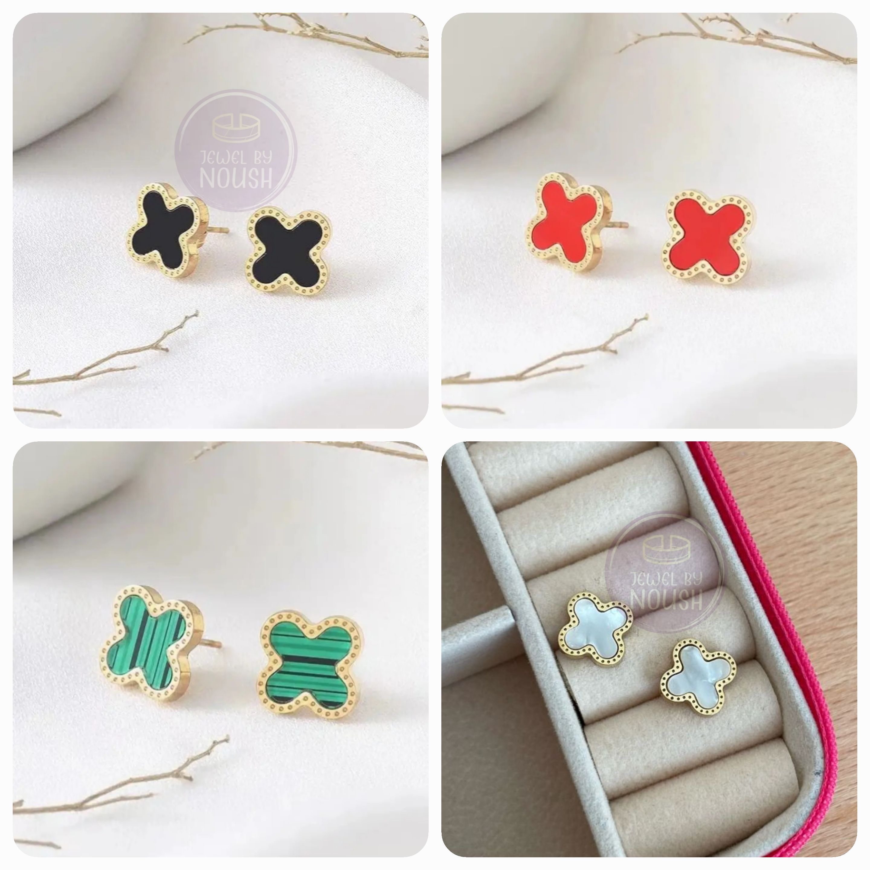 Lucky Clover Studs
