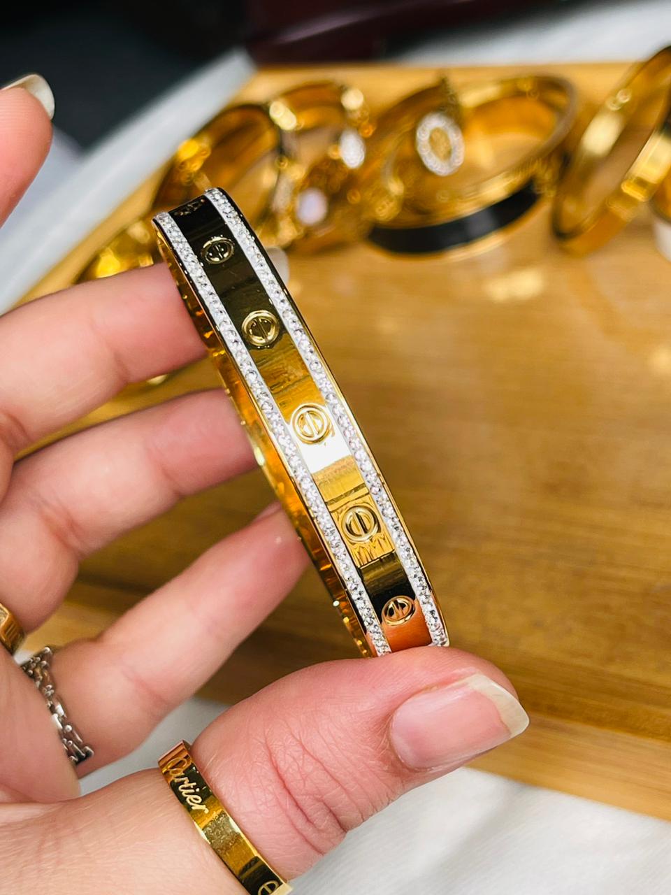 Cartier-Inspired Gemstone Bracelet