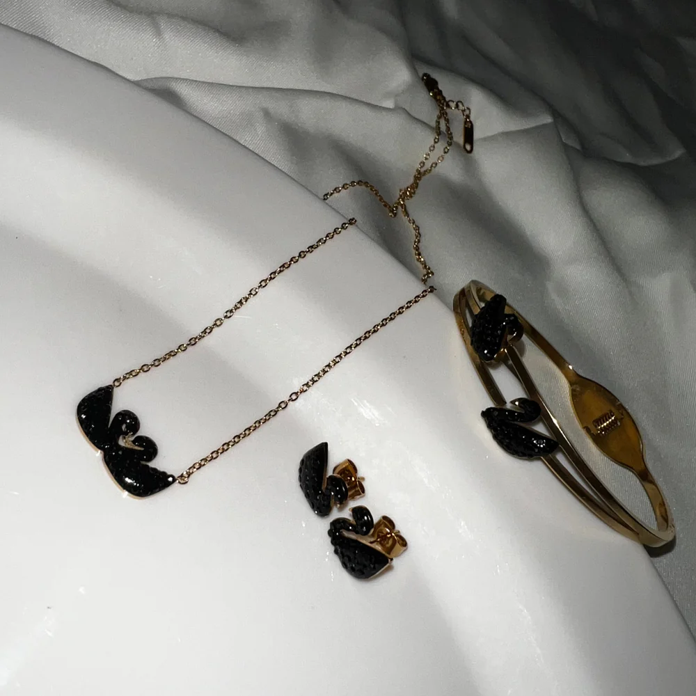 Swan-Duck Harmony Jewelry Set