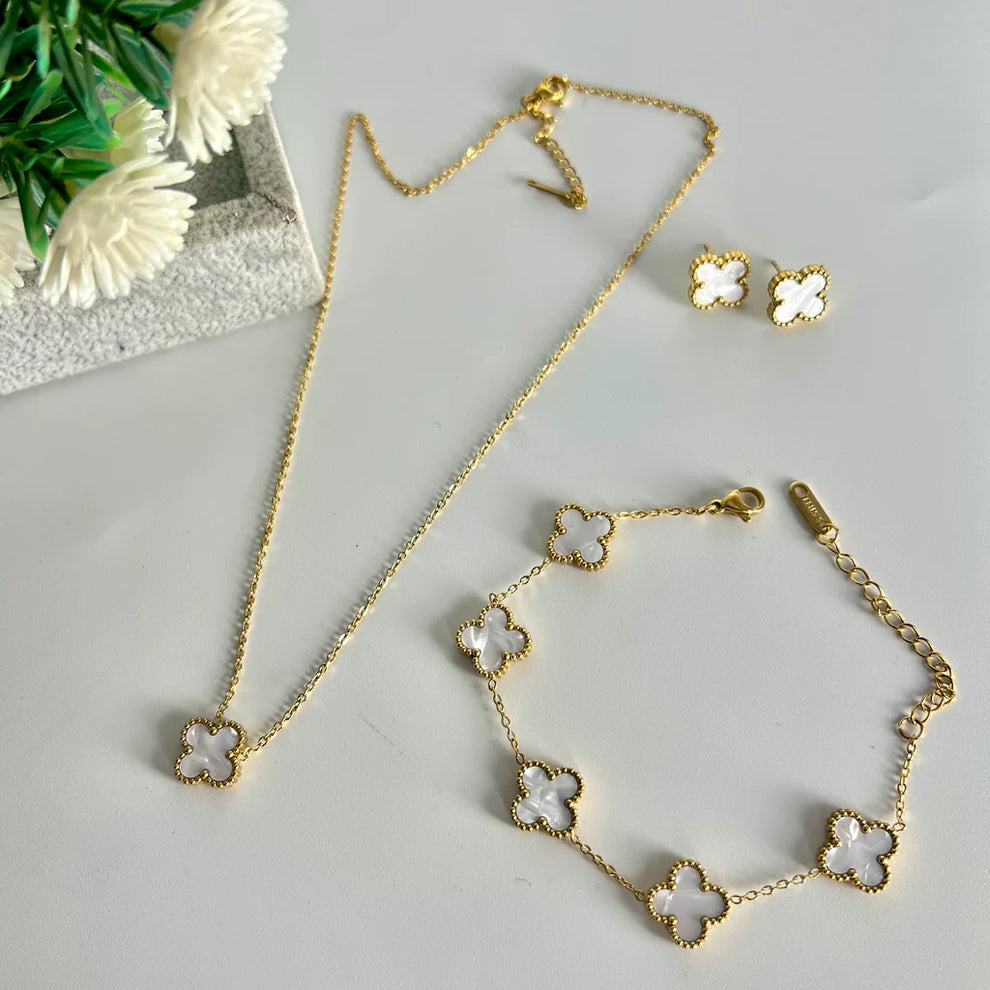 Clover Charm Jewelry Set