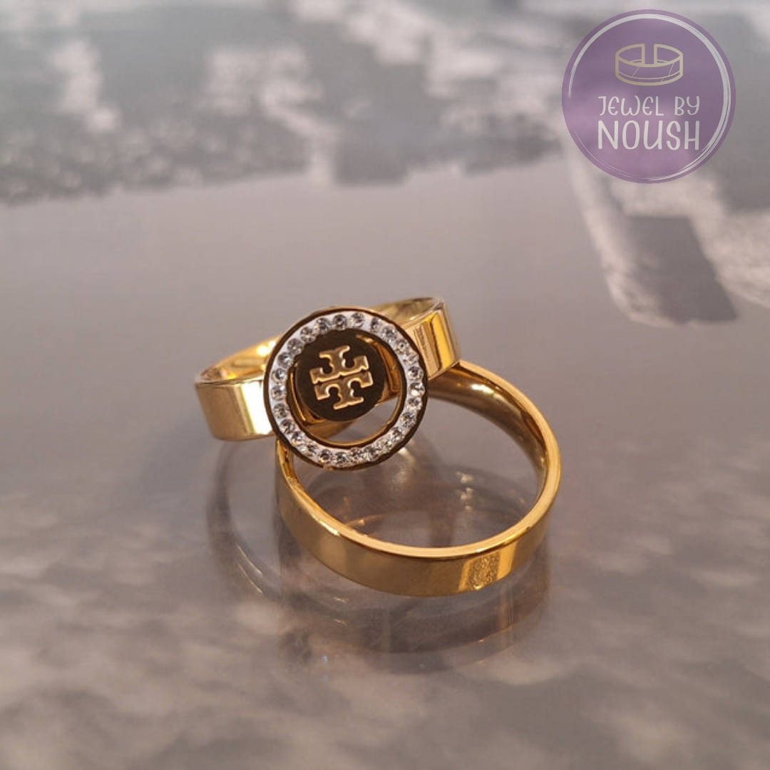 Radiant Symbol Gold Ring 