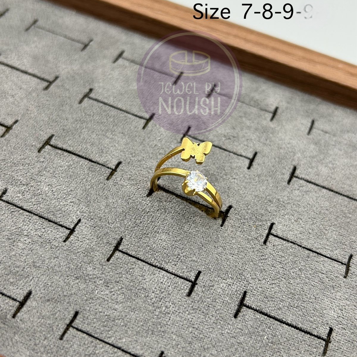 Butterfly Essence Gold Platted Ring