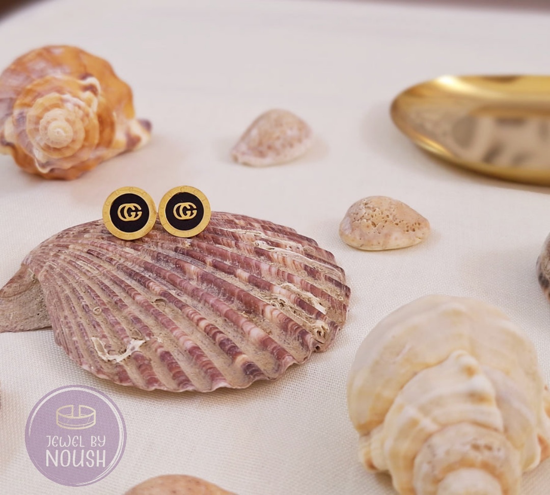Signature Emblem Stud Earrings (Inspired by Gucci)