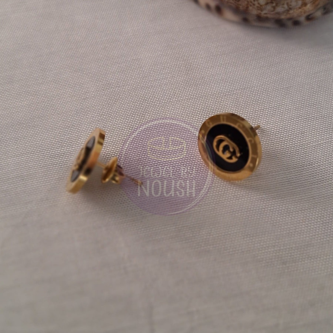 Signature Emblem Stud Earrings (Inspired by Gucci)