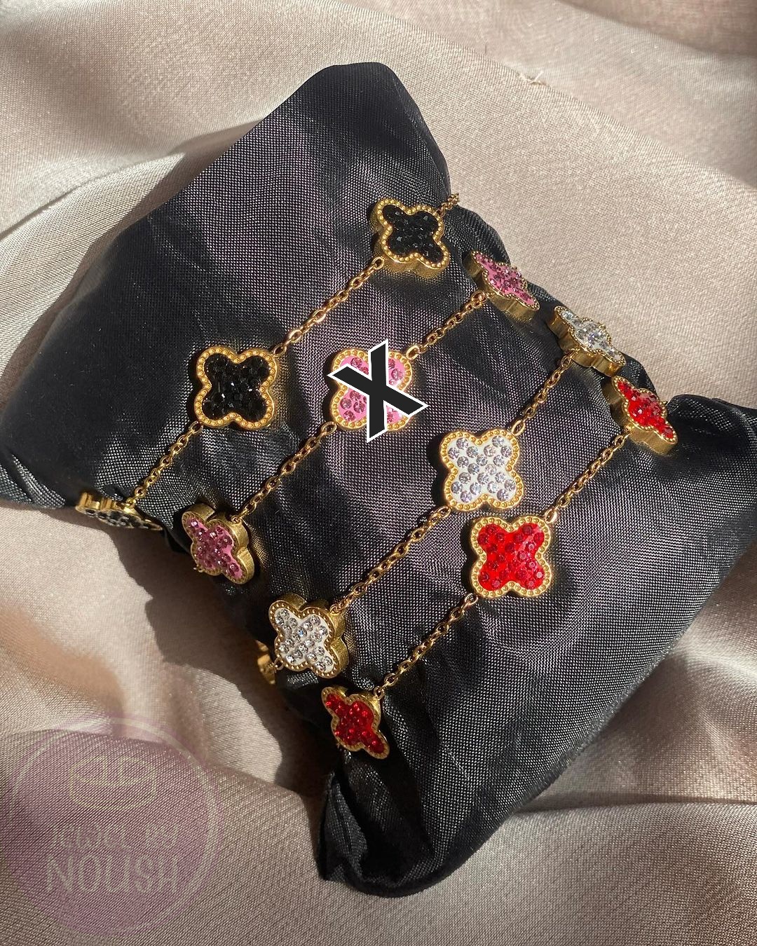 Crystal Clover Charm Bracelets